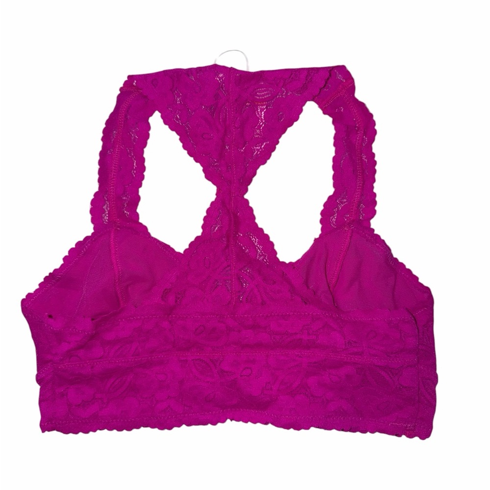 Free People NWT Small Lace Racerback Bralette / summer crop intimately - Picture 3 of 16